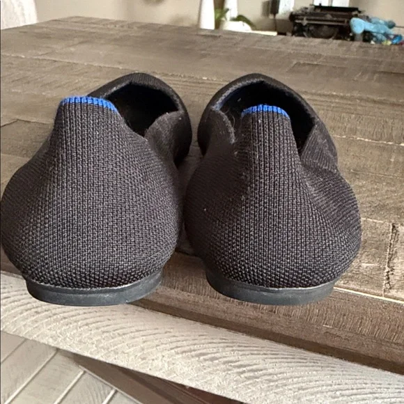 Rothy’s Stylish Black Flats with Blue Accents - Picture 7 of 7